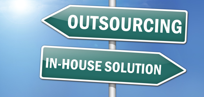 Sales Outsourcing: Changing How Companies Do Business Way Signs "Outsourcing - In-House Solutions"