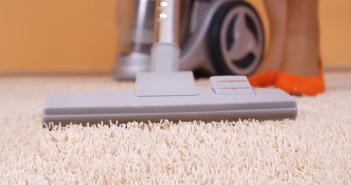 Vacuum cleaner in action